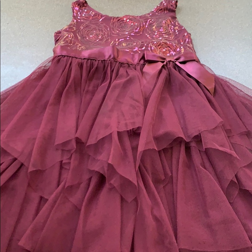 Girls handkerchief sequined dress size 12